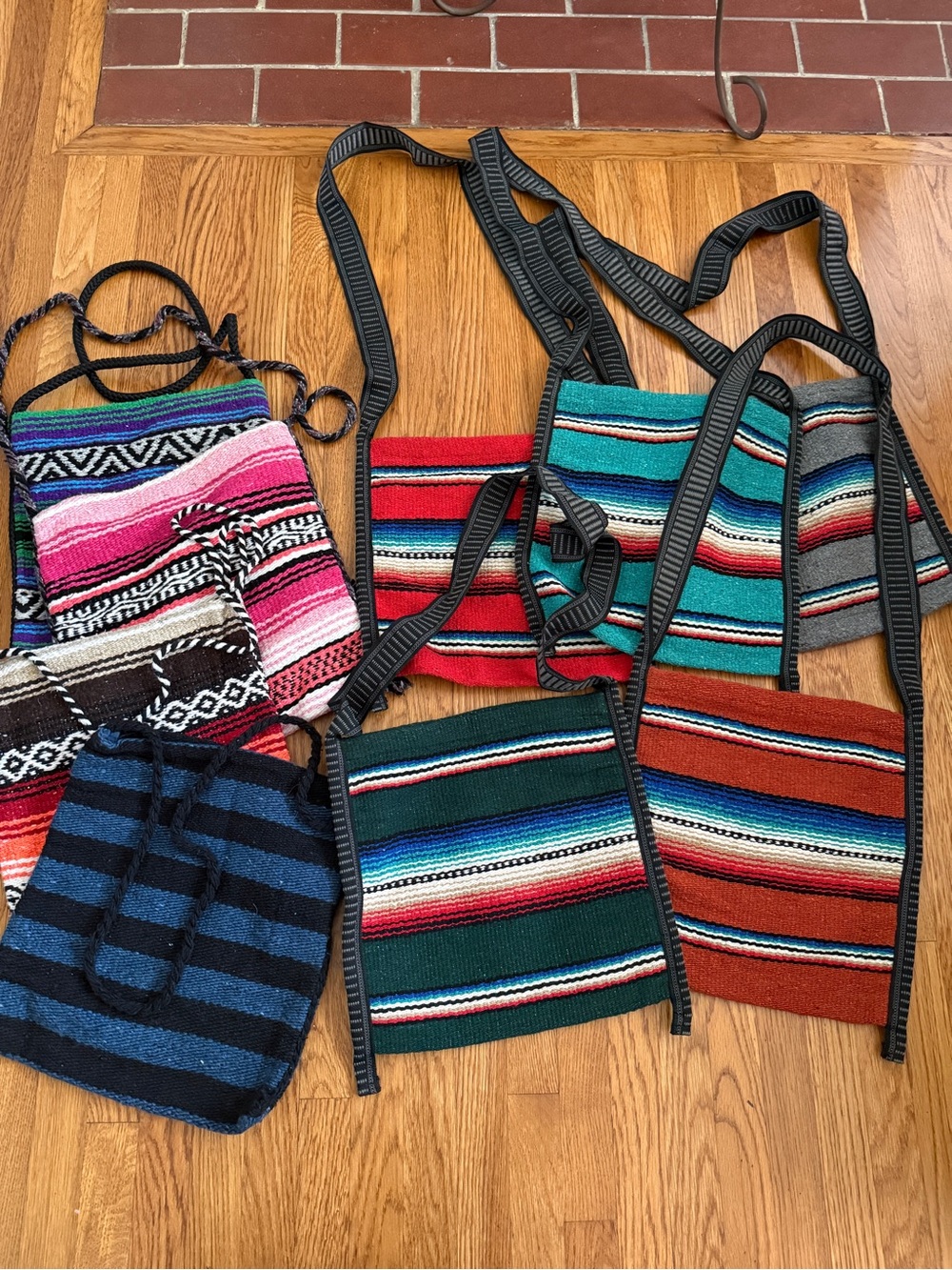 9 Mexican serape blacker crossbody bags